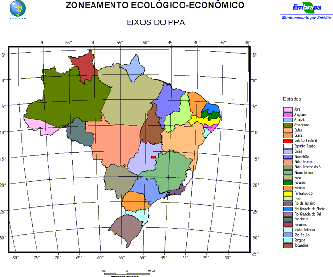 Divis�o Pol�tica por Estado