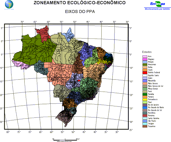Divis�o Pol�tica por Estado